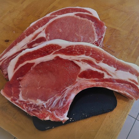 Côte porc échine fermière