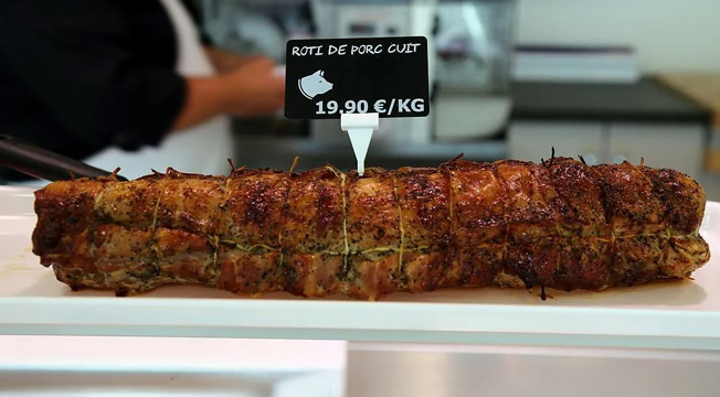 rôti de porc cuit Boucherie de la Teste